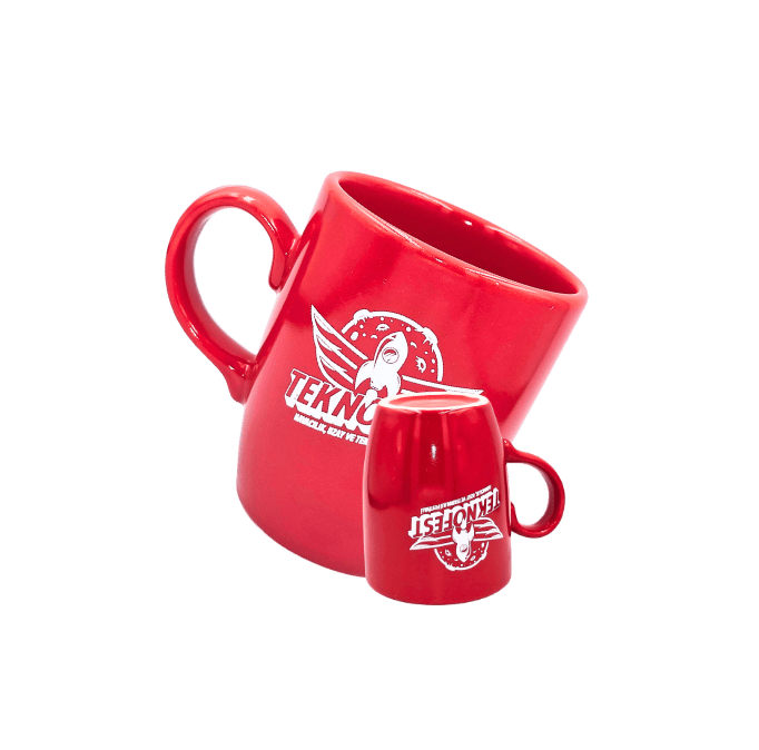 TEKNOFEST Oval Kupa Kırmızı